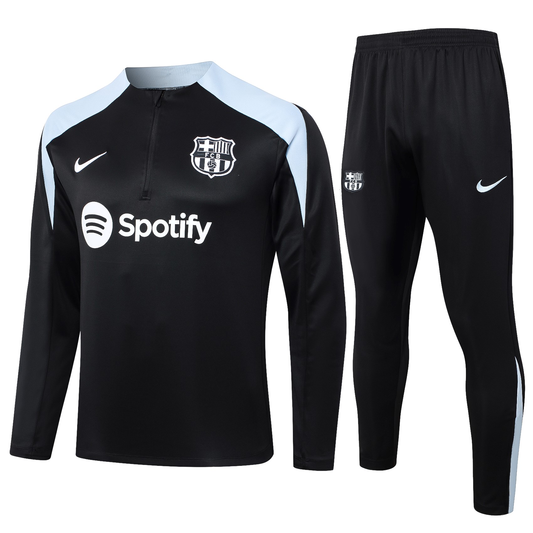 Sweatshirts Barcelona 2024-2025 Schwarz Grau 3